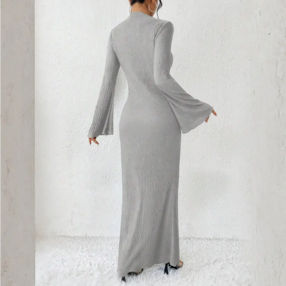 Robe cocktail manche longue